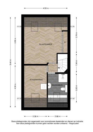 Floorplan - Verschoorstraat 26, 7425 BJ Deventer